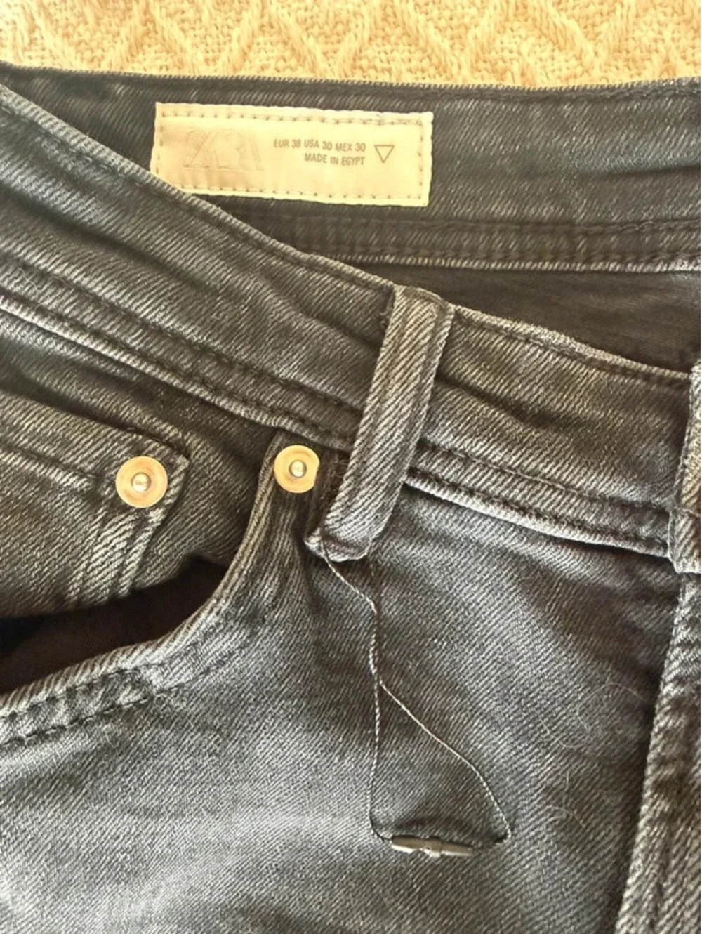 Zara Black Skinny Jeans Size 30